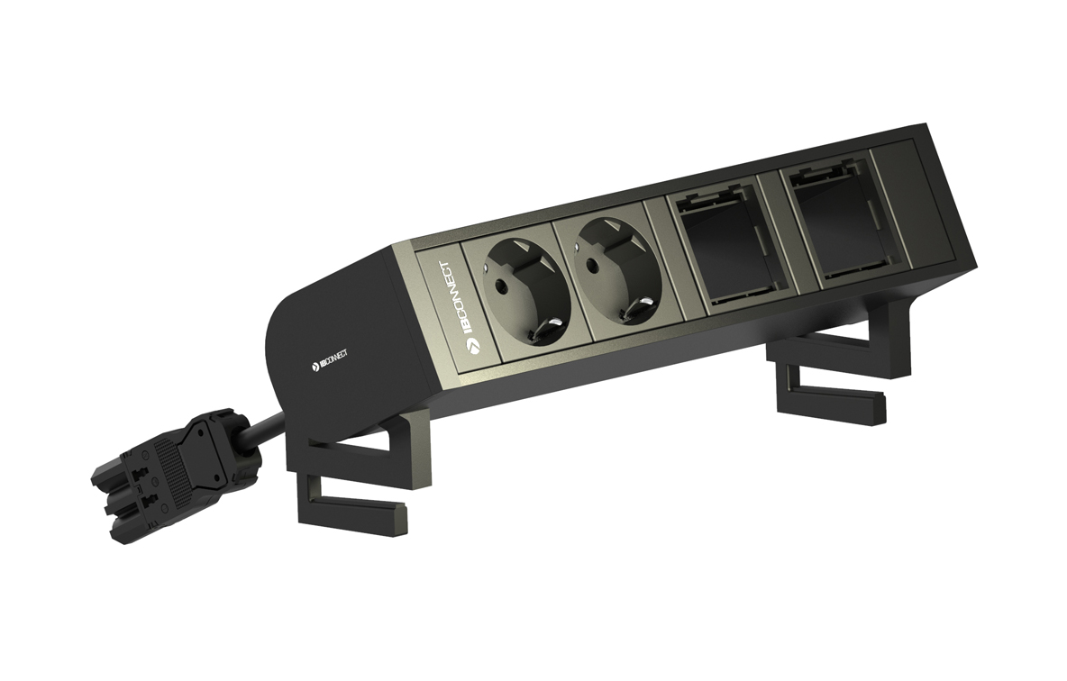 SUPRA - 2xPRISE ÉLECTRIQUE + 1xUSB TYPE C (60W) + 1xMODULE VIDE