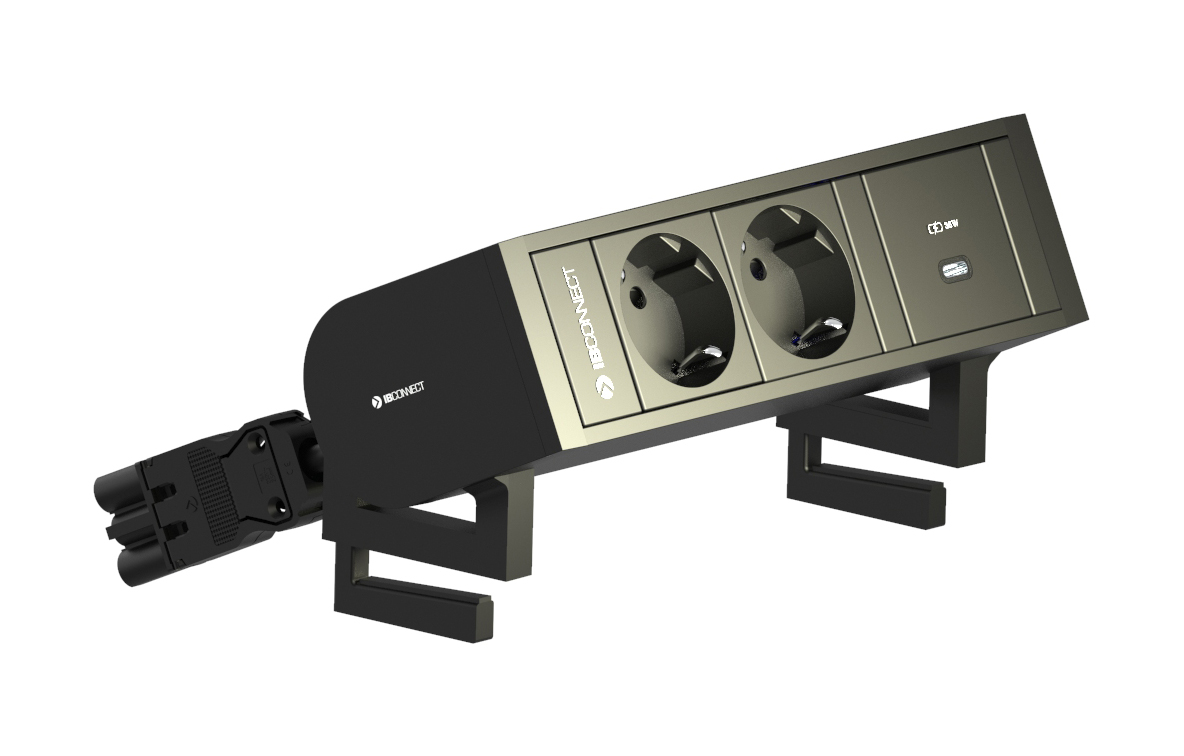 SUPRA - 2xPRISE ÉLECTRIQUE + 1xUSB TYPE A+C + 1xMODULE VIDE