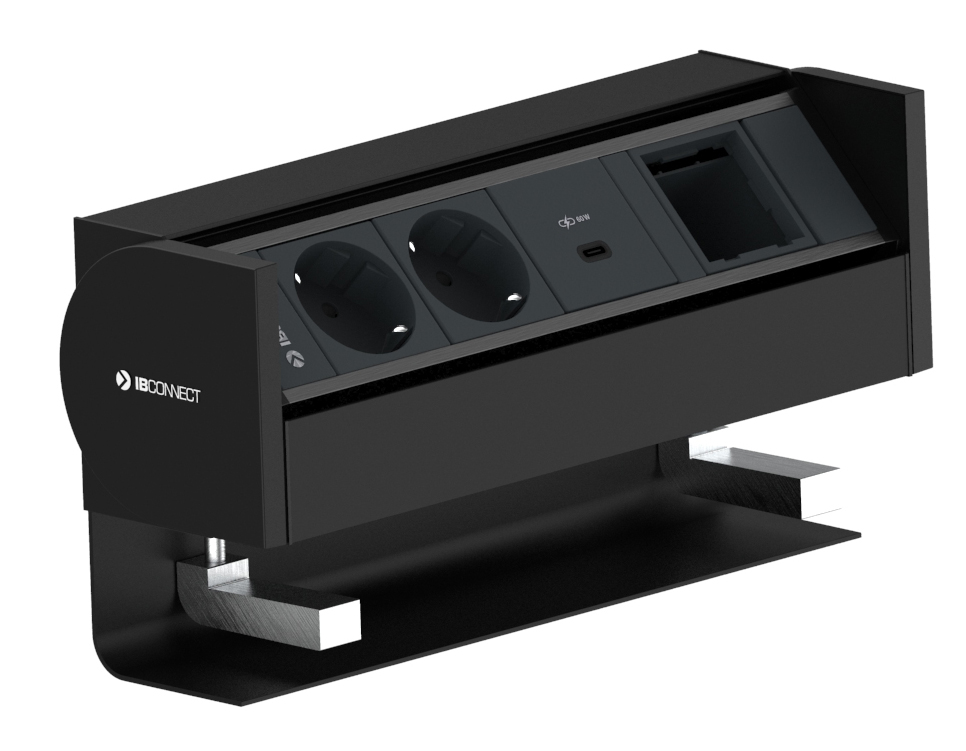 PRISMA - 3xSTECKDOSE + 1xUSB TYP C (60W) + 1xLEERMODUL