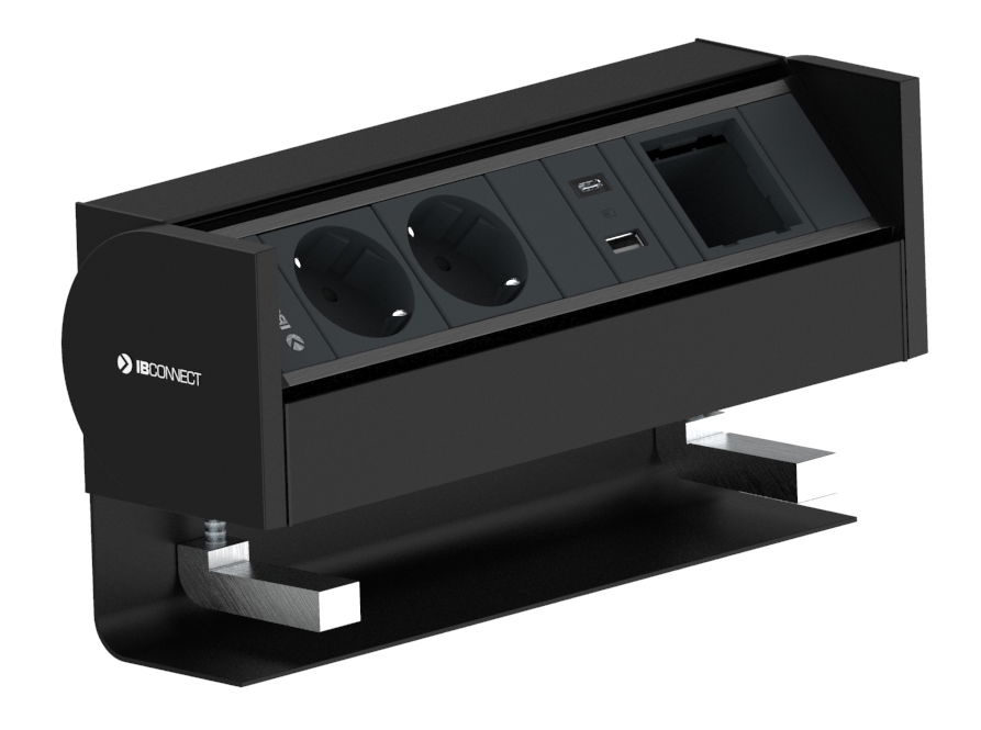 PRISMA - 2xSTECKDOSE + 1xUSB TYP A+C + 1xLEERMODUL