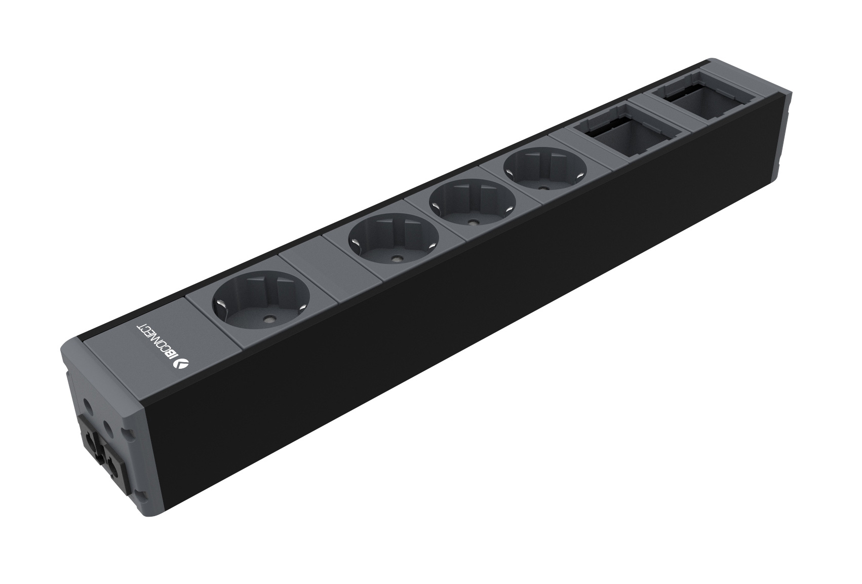 CUBO - 3xPOWER OUTLET + 1xBLANK MODULE