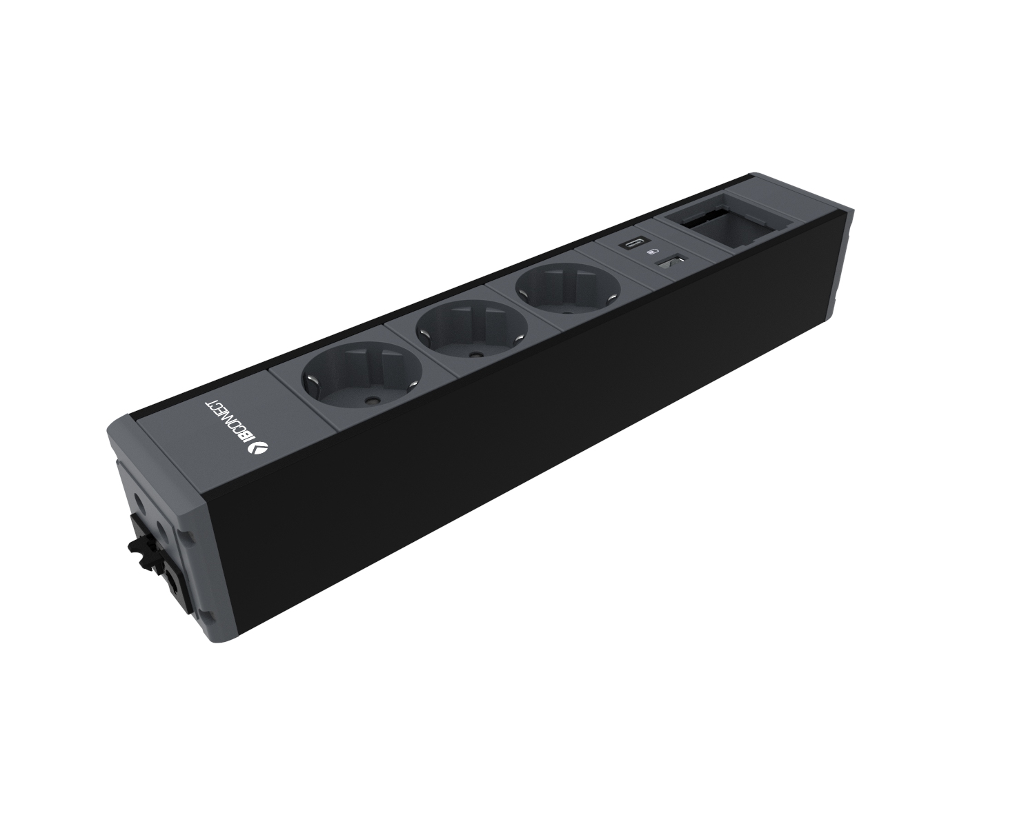 CUBO - 4xPOWER OUTLET + 2xBLANK MODULE