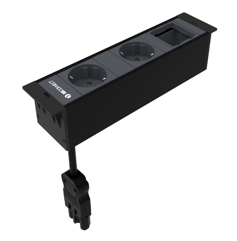 CUBOBOX3 - 2xPRESA ELETTRICA + 1xMODULO VUOTO