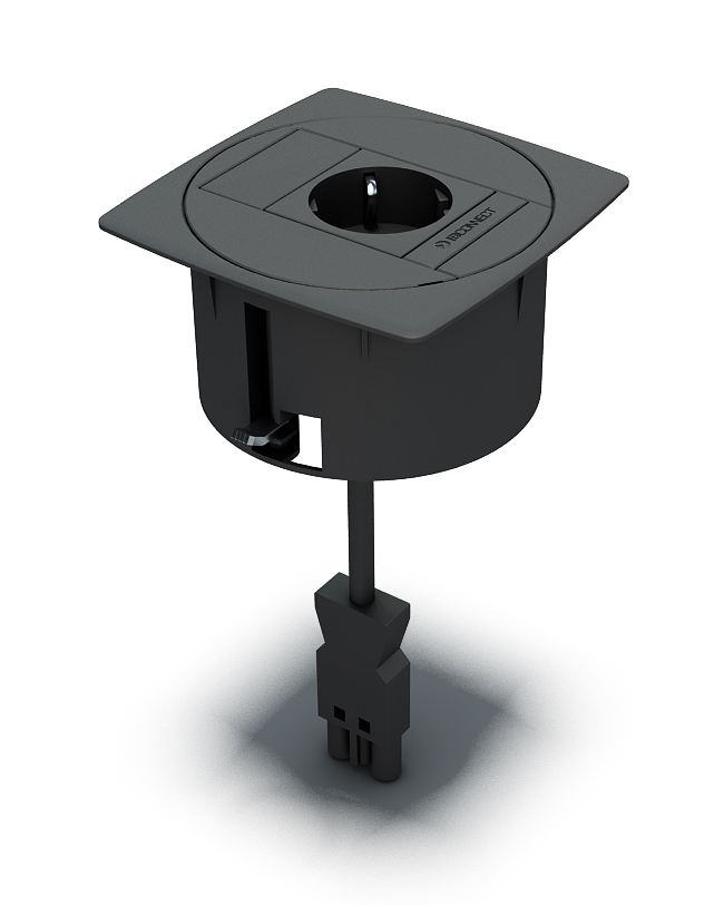 UNIT - 1xPRESA ELETTRICA + MEZZO MODULO VUOTO