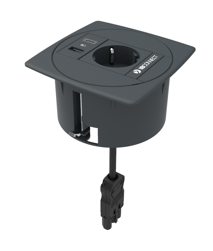 UNIT - 1xPRESA ELETTRICA + 1xRICARICA USB TIPO A+C