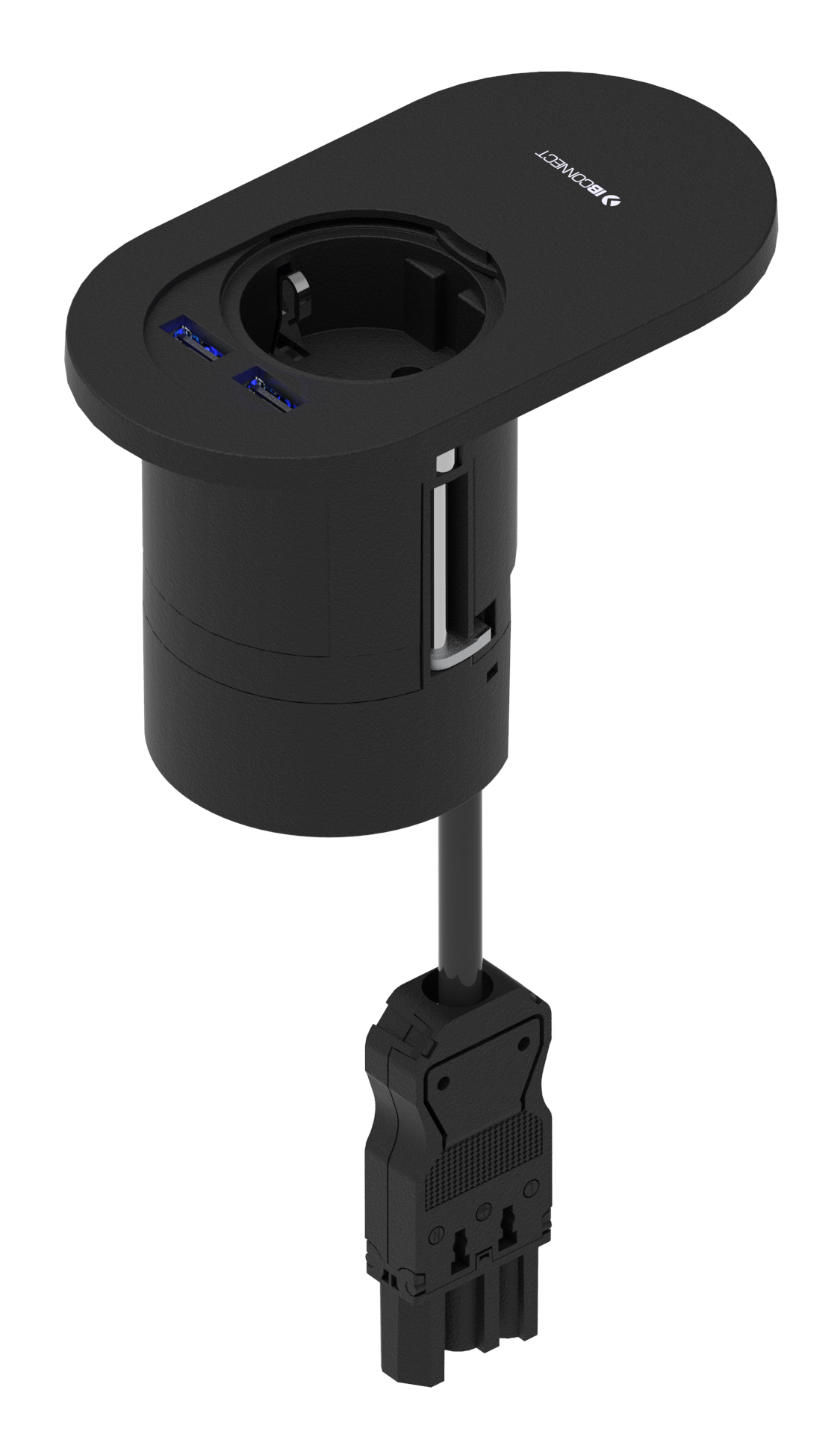 ORBIT - 1xPRESA ELETTRICA + 2xRICARICA USB TIPO A