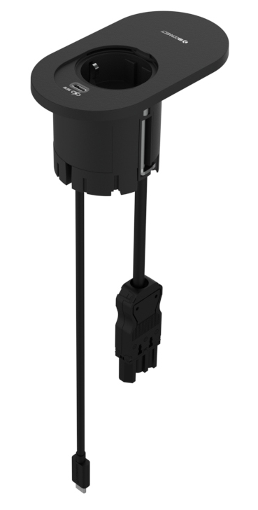 ORBIT - 1xPRESA ELETTRICA + 1xRICARICA USB TIPO C + 1xDOCKING (36W)