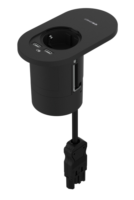 ORBIT - 1xPRESA ELETTRICA + 2xRICARICA USB TIPO C