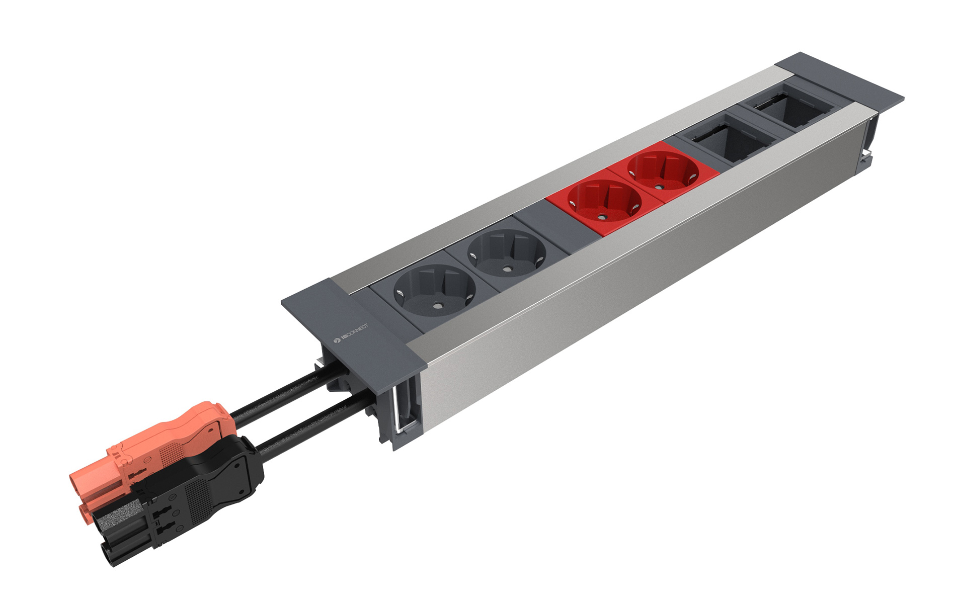 INTRO2.0 - 2xSTECKDOSE + 2xSTECKDOSE ROT + 2xLEERMODUL