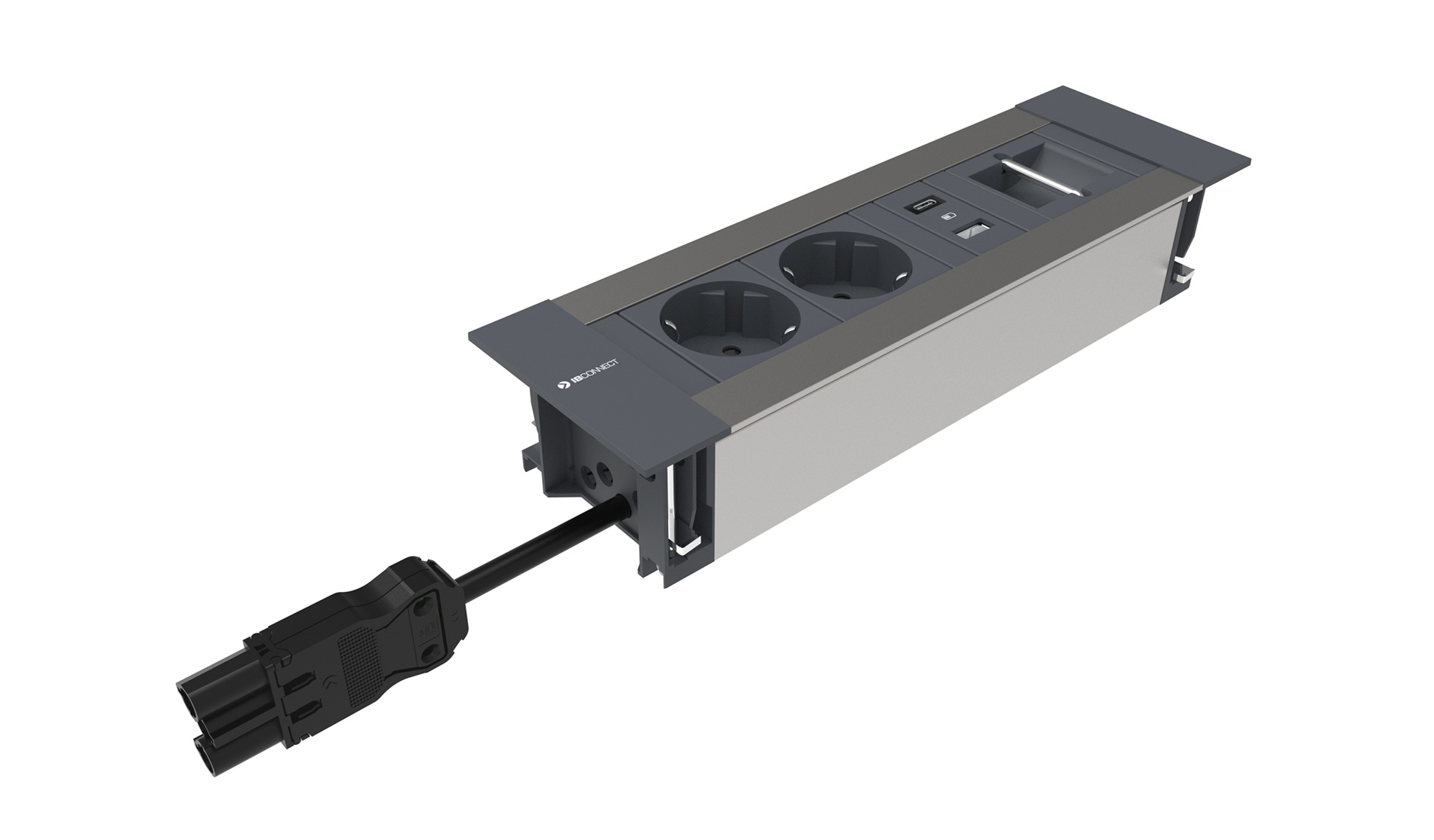 INTRO2.0 - 2xSTECKDOSE + 1xUSB-LADEN TYP A+C + RING